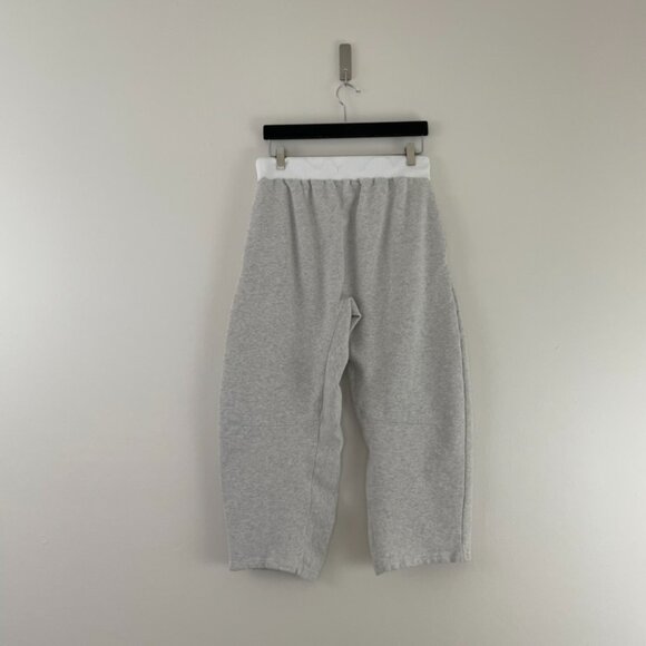Free People Movement You Wish High Rise Barrel Pants Heather Grey Size Medium - Picture 2 of 6